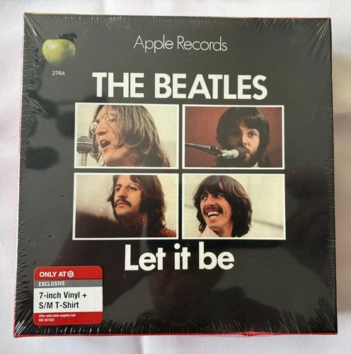 THE BEATLES Let It Be 45 Target Exclusive with Shirt Sealed Box!