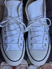 Converse All Star Lift Platform Hi Shoes Womens 8 White High Top Sneaker