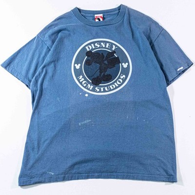 Vintage Disney MGM Studios Mickey Inc T Shirt Large 90s Distressed Faded VTG Tee
