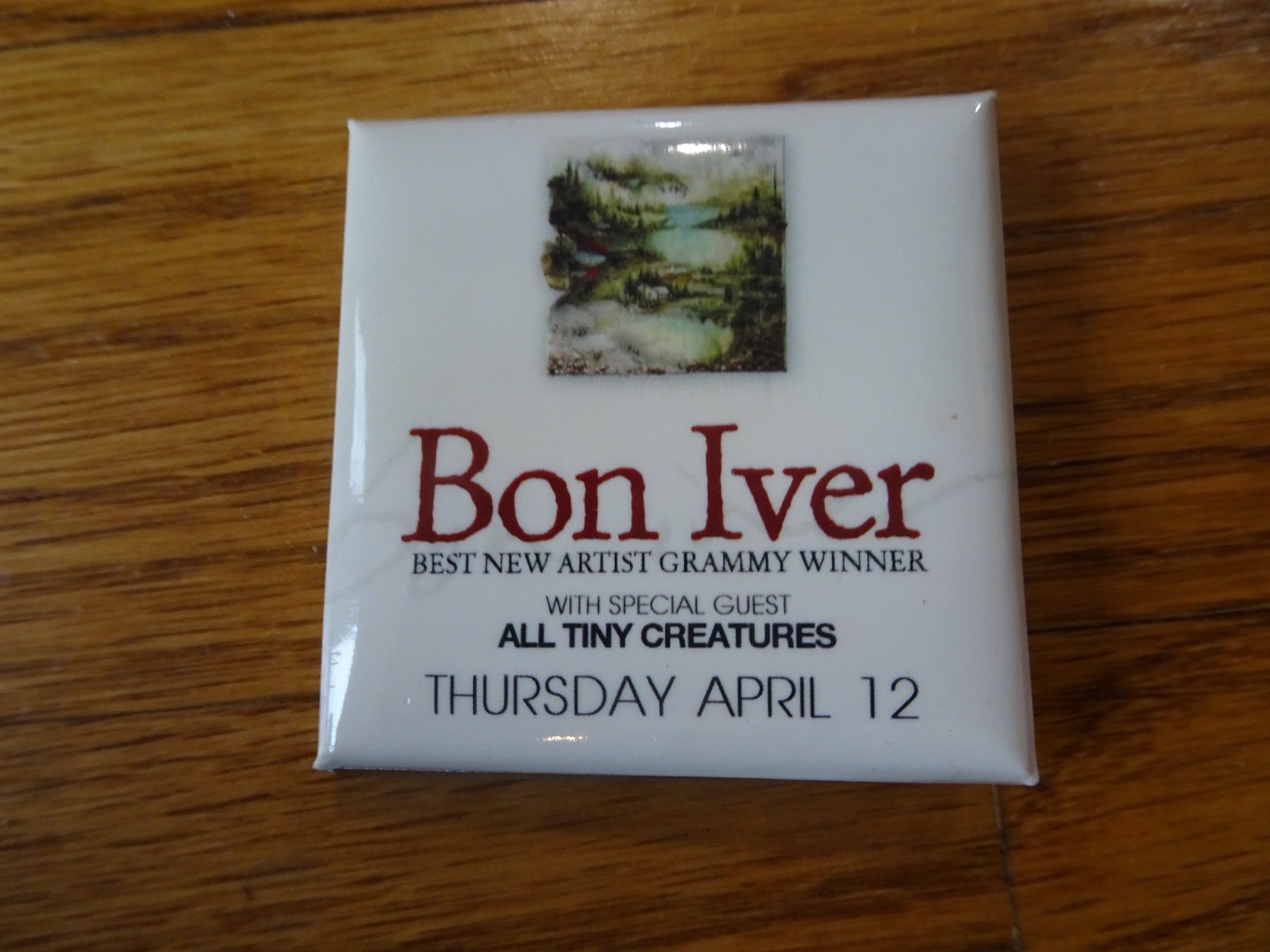Pin Button The Joint Las Vegas Bon Iver concert April 12
