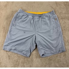 Birddogs Lined Shorts men's Size 2XL gray yellow gym shorts. Stain Fair
