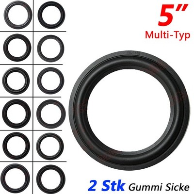 2 Stk 5'' Zoll Lautsprecher Gummi Sicke Subwoofer Membran Reparatur DIY Multi Typ