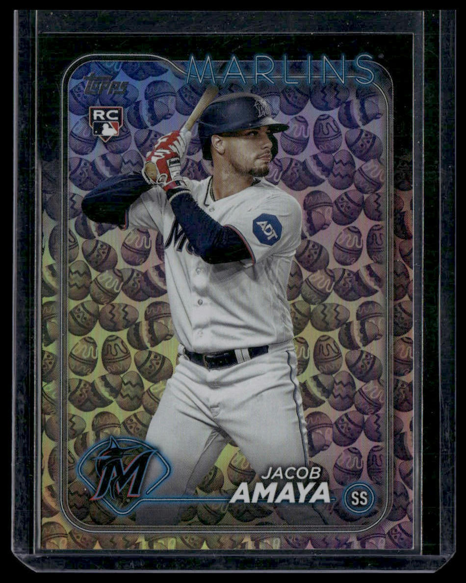 2024 Topps - Holiday Eggs #144 Jacob Amaya Holiday Eggs Miami Marlins