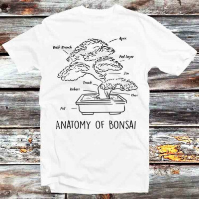 T-Shirt Anatomy of Bonsai Sakura Tree B1013