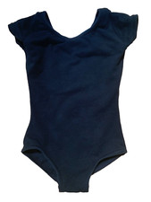 CAPEZIO Black Short Sleeve LEOTARD Dance Sz T 2-4 Toddler