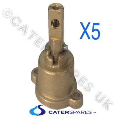 CATERSPAREUK CHINESE COOKER WOK BRASS PEL GAS TAP VALVE REPALCMENT HEAD / SHAFT SPINDLE X 5