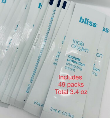 Bliss Triple Oxygen Instant Energizing Mask Serum.07 oz - 49 Packets