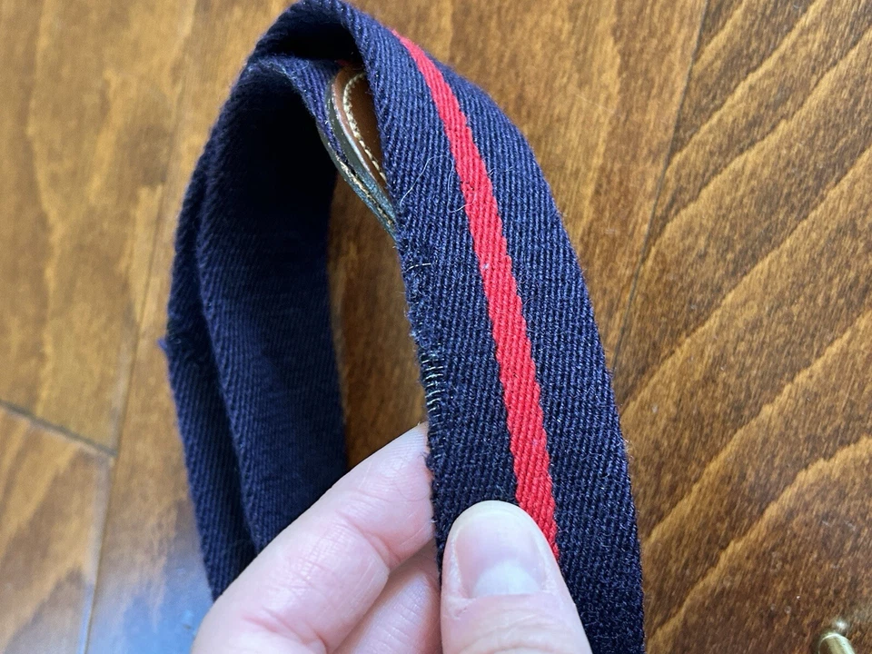 Dooney & Bourke Hombre Talla 32 Clásico Azul Marino y Rojo Lana Signature Foto 2 de 4