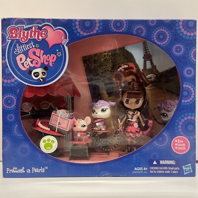 2010 Prettiest in Pearls Blythe Littlest Pet Shop NIB #B14 #1862 #1863