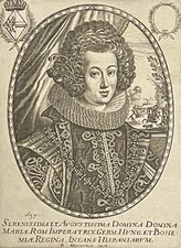 Anna Maria d' Espagne (1606-1646) Infante Impératrice Hongrie MONTCORNET XVIIe 