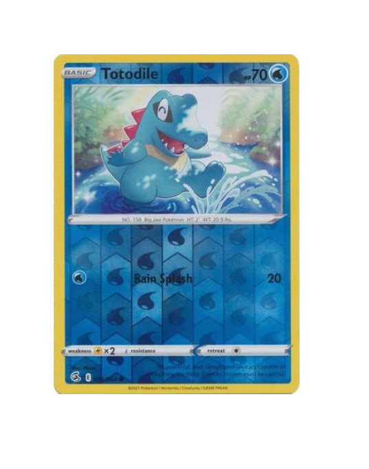 Pokemon -  Totodile - 055/264 - Reverse Holo - Fusion Strike - NM/M