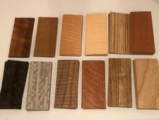 Exotic Fingerboard Wood Veneer Pack 60 Pieces Makes 12 Boards Maple tech deck