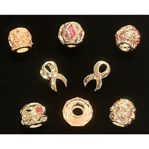 NEU DaVinci Perlen & Charms austauschbarer Schmuck Menge 8 rosa Perlen