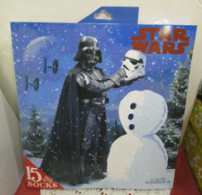 NEW Star Wars 15 Days Of Socks Christmas Advent Calendar Men  s Size 6-12