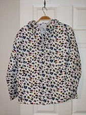 Zara Kids Animal Print Rain Windbreaker Jacket with Hood and Pockets Sz 11-12