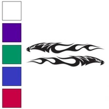 Set Of Eagle Flames Vinyl Decal Sticker Multiple Colors Sizes 247