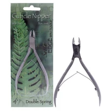 Cuticle Nipper Double Spring - Half Jaw by Satin Edge for Unisex - 4 Inch