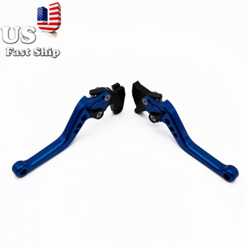 CNC Short Brake Clutch Levers Handle For Yamaha MT-03 YZF-R3 2017-2024 Blue Set - Picture 1 of 10