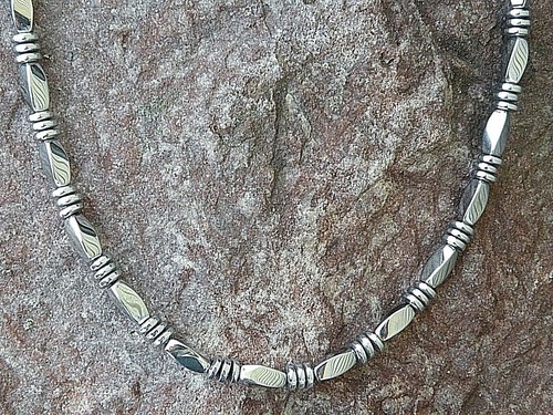 Collar de tobillera 100% plateado terapia magnética hematita triple fuerza - Imagen 5 de 7