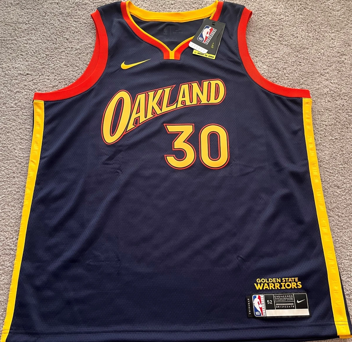 100% Authentic Stephen Curry Nike Warriors City Oakland Jersey