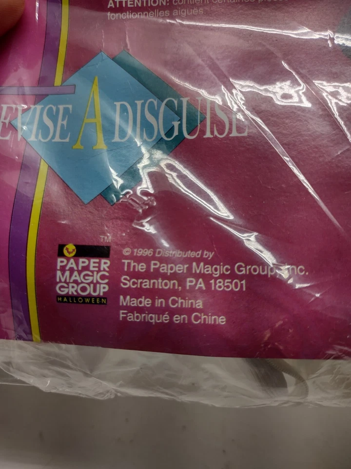 复古 Devise A Disguise 兔子服装,1996 年,耳朵领尾,全新无标签 — 第 2/4 张图片