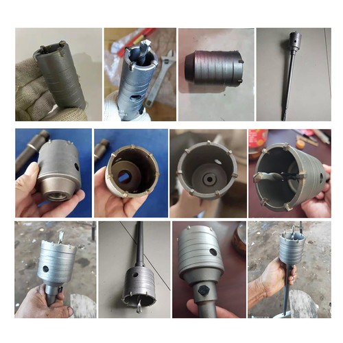 Core Hole Saw 35mm-85mm Hammer Drill Bit Concrete, Masonry, Brick Wall Cutter - Picture 6 of 18