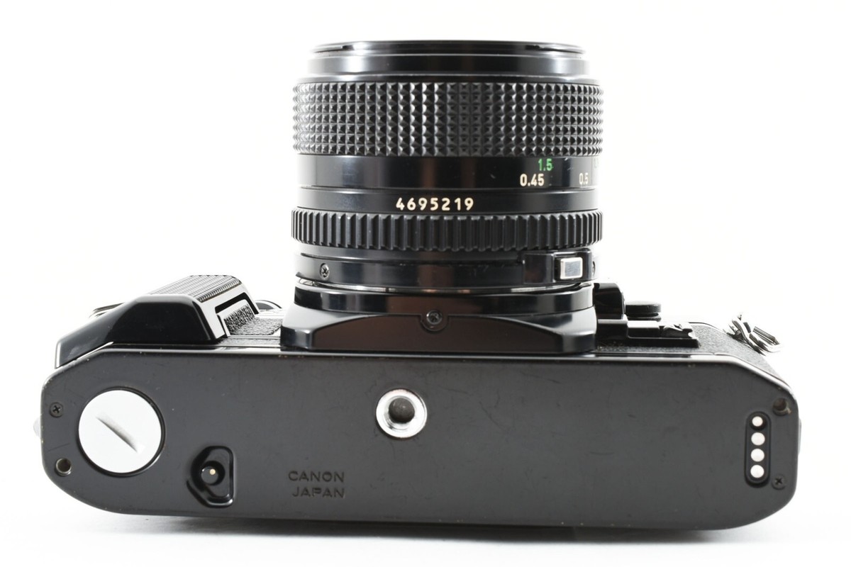 Video][Near Mint] Canon AE-1 Program Black SLR + NFD 50mm f1.4