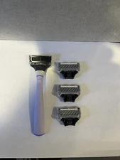 4 x Harry's  /flamingo Razor Blade Refills, 5 Blade +  Razor Genuine Germany