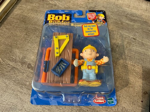Bob The Builder NOS "Wood Working Bob" Playskool Figurine Set - 第 1/7 張圖片