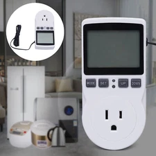 LCD Digital Plug in Thermostat Timer Switch Socket Temperature Controller Switch