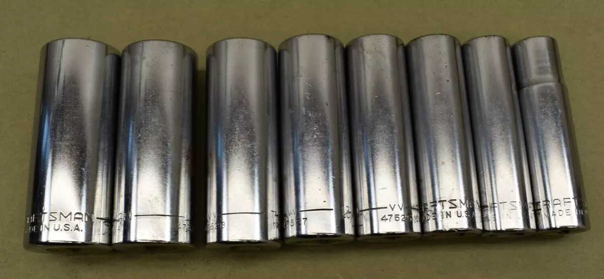 Craftsman deep well socket set deals
