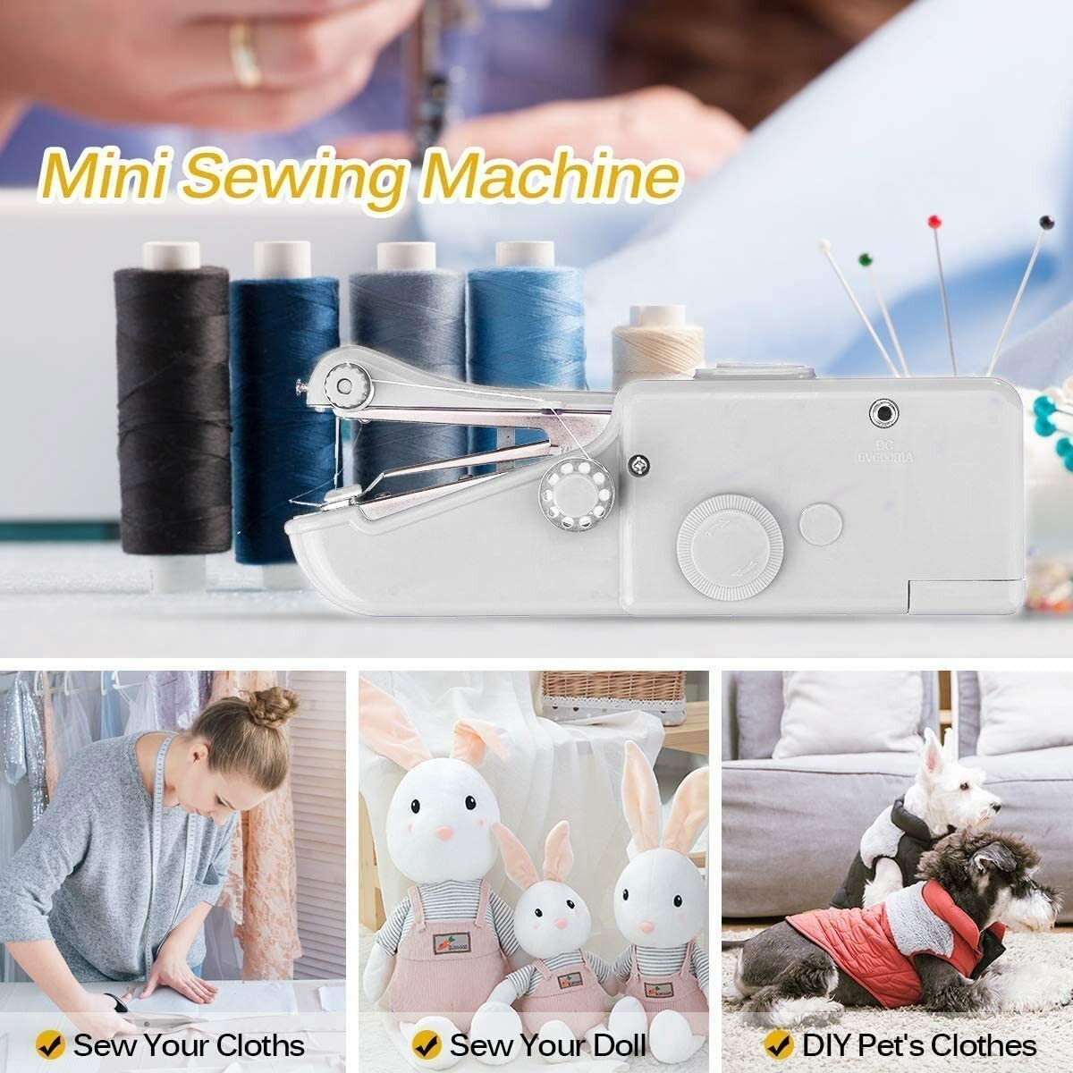Handheld Sewing Machine - Mini Portable Electric Sewing Machine
