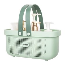 Plastic Storage Basket with Handle Portable Shower Caddy Tote Organizer Basket B
