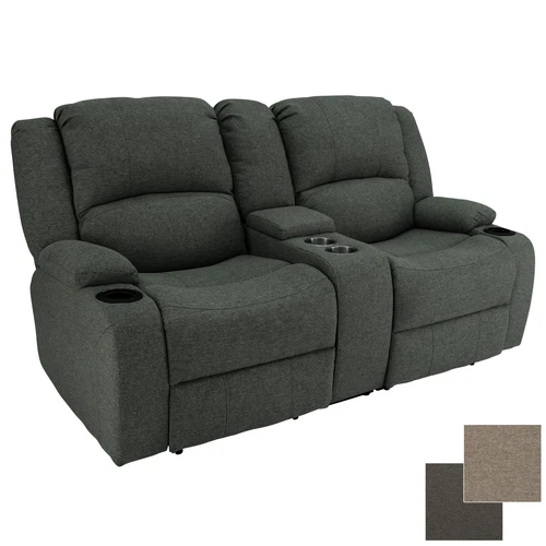 RV 67" Cloth Powered Double Wall Hugger Recliner Sofa Couch RV Furniture Fossil