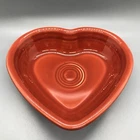 Fiesta Small Heart Bowl in Paprika | Fiestaware Rust Candy Nut Dish | Seconds