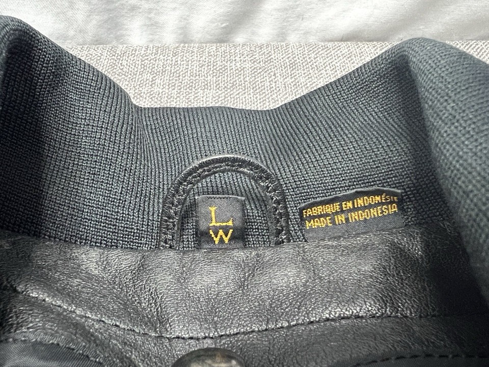 Vtg Arctic Cat Leather Snowmobile ArcticWear Jacket with Lining Sz