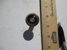 Vintage Brass door viewer peep hole Carriage House Gold NOS