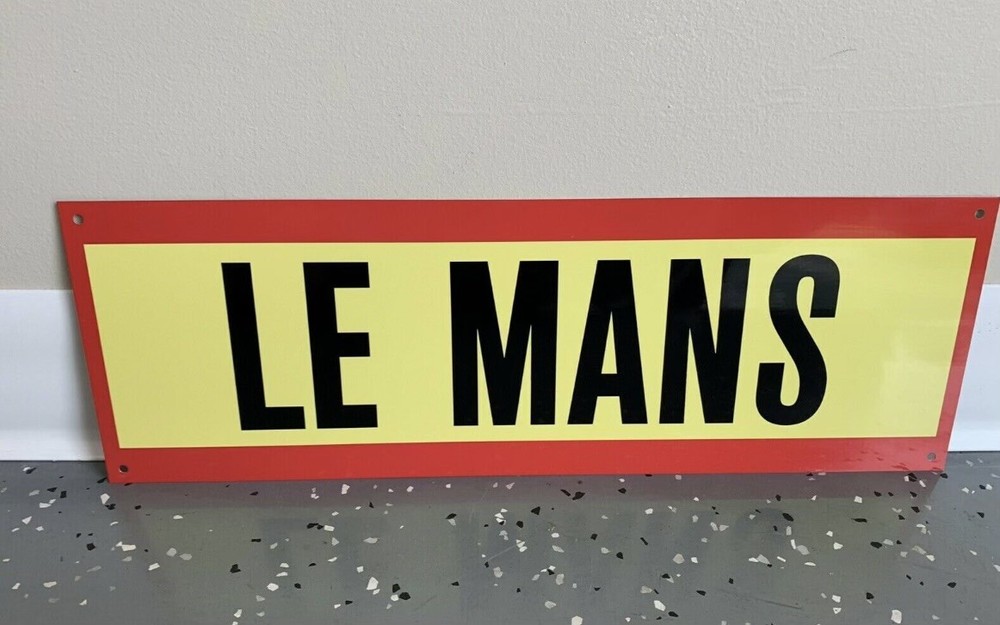 lemans Le Mans racing garage sign BMW Porsche mercedes Ferrari Ford Gt Audi