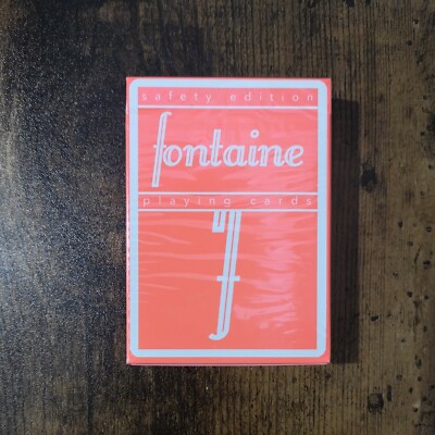 Safety Fontaine Spielkarten Neu & Versiegelt Limitierte Auflage Cardistry Deck