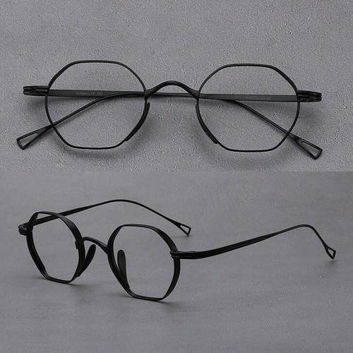 Brillengestell elliptisch reines Titan Vollrand Brille Damen Vintage Männer - Bild 12 von 16