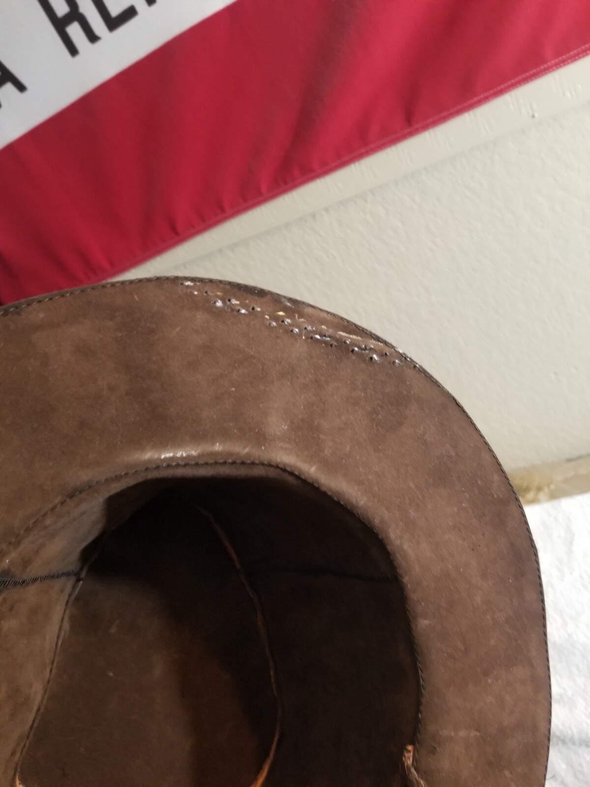 PERUVIAN LEATHER HAT - ONE SIZE - THROWBACK - TRA… - image 15