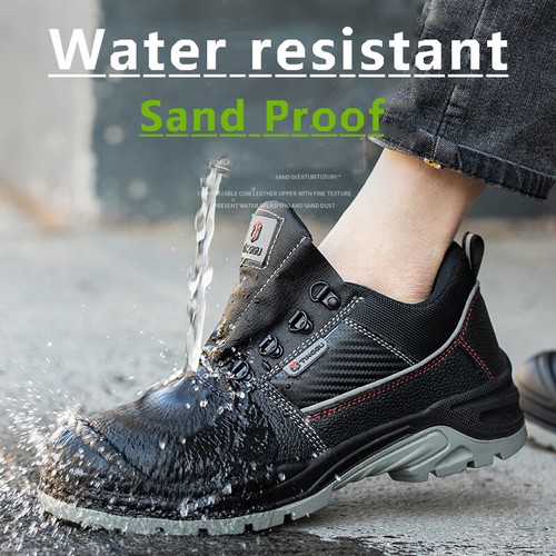 Mens Waterproof Work Boots Steel Toe Safety Shoes Indestructible Non