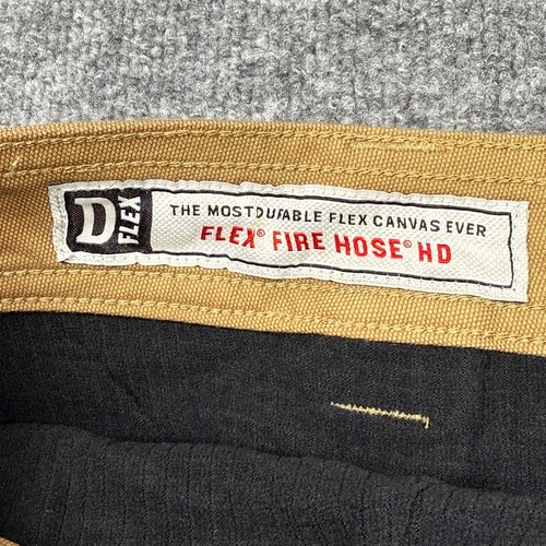 Duluth Trading Pants Men's 38X30 Beige Flex Fire Hose Cargo Fleece Lined Canvas - Picture 12 of 15