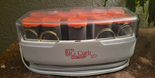Conair More Big Curls 12 Jumbo Flocked Hot Rollers w/ All Pins   Tested Works