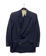 Authentic Paul Stuart Navy Blazer A5 Navy Men 7799