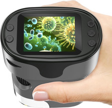 1000X Handheld Digital Microscope for Kids - 4K 2.0" Screen, Rechargeable Mini L