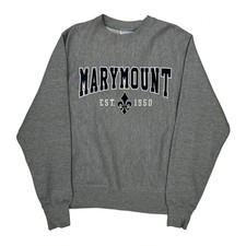 Reverse Weave Champion College Sweatshirt - Small Grey Cotton Blend