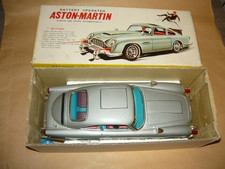 ASTON MARTIN 007 JAMES BOND AOSHIN ASC MADE JAPAN TIN TOY BATTERY OPERATED MINT