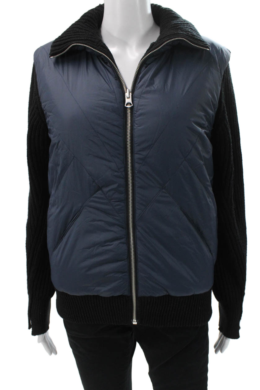 Rag & Bone Womens Puffer Jacket Blue Quilted Polyester Long Sleeve Size SFree Shipping in US $100+ Orders | $6.95 Orders Below