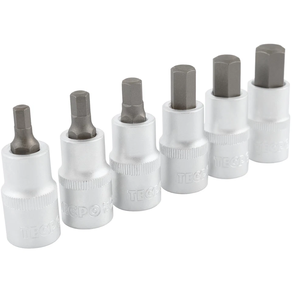 INNENSECHSKANT STECKSCHLÜSSEL SATZ 6-14mm 1/2 ZOLL SECHSKANT für INBUS SCHRAUBEN - Bild 2 von 4